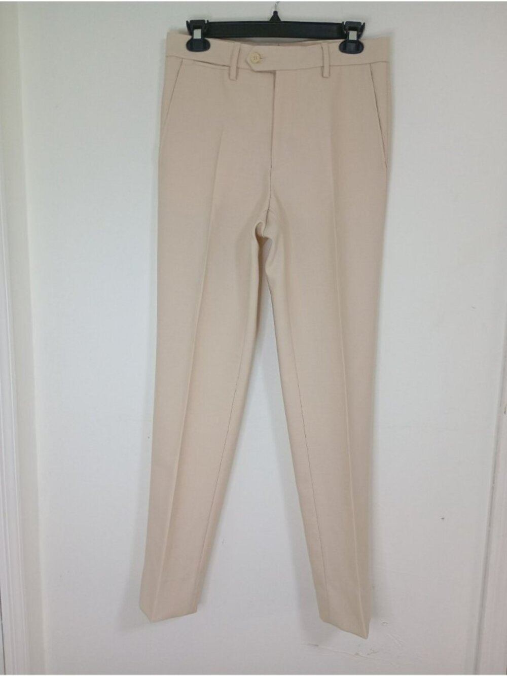 De Fursac Mens Dress Pants Mohair-Silk-Wool Blend Slim Fit Size 44/37 (S-US)